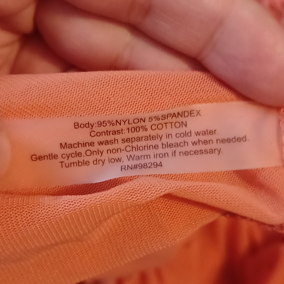 Olivia Women's Pullover Tank Top Orange Plus Sz 2X Boho Fairy Cottagecore Flowy - Picture 9 of 9